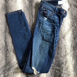 Distressed jeans